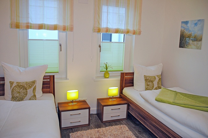 Villa Poseidon, Appartement 20 - 2. Schlafzimmer mit Einzelbetten