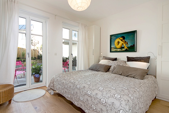 Villa Fabiola - Appartement 1 - 1. Schlafzimmer mit Doppelbett