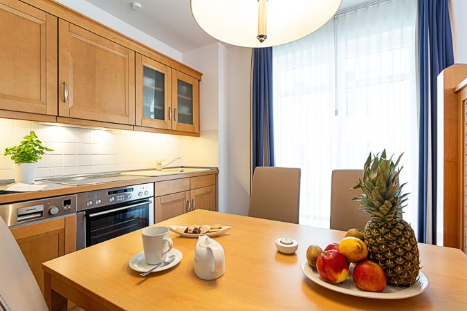 Appartement Nixe - Küche und Essplatz