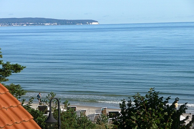 Appartement Nixe - Aussicht vom Balkon bis nach Sassnitz
