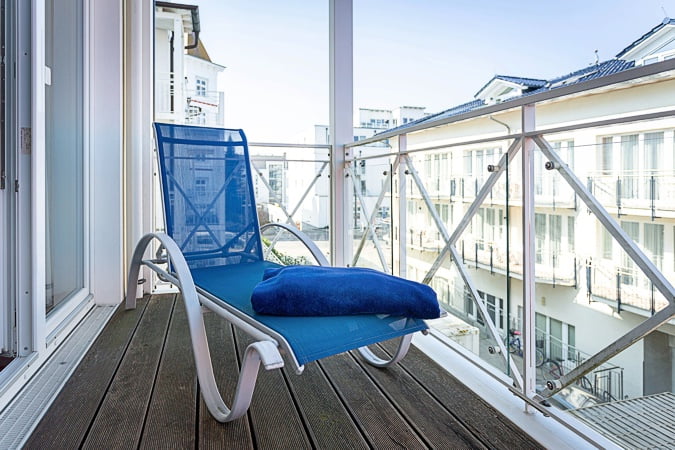 Appartement Nixe - Wellnessliege auf dem Balkon