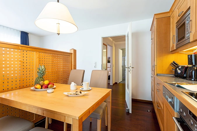 Appartement Nixe - Küchenecke und Essplatz