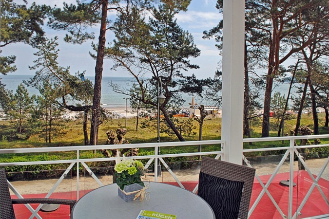 Appartement Sommerwind - Balkon mit Meerblick