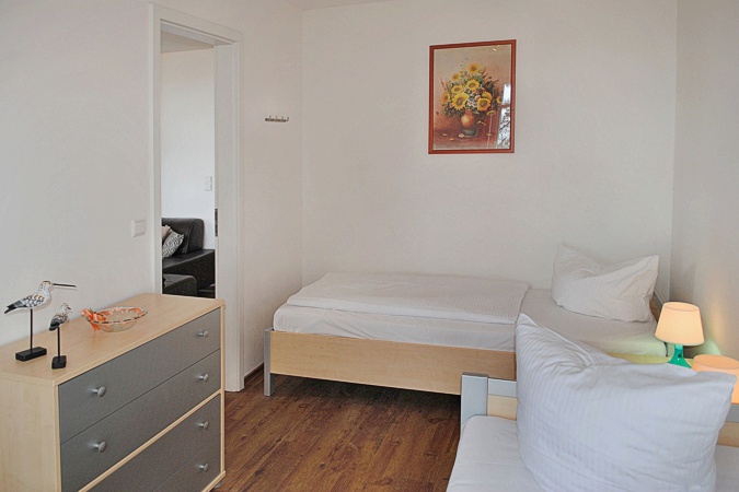 Appartement Sommerwind - 2. Schlafzimmer mit 2 Einzelbetten
