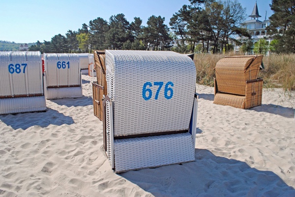 Eigener Strandkorb am Binzer Ostseestrand