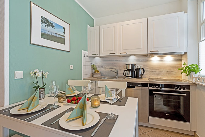 Appartement 16- Küchenzeile und Essplatz