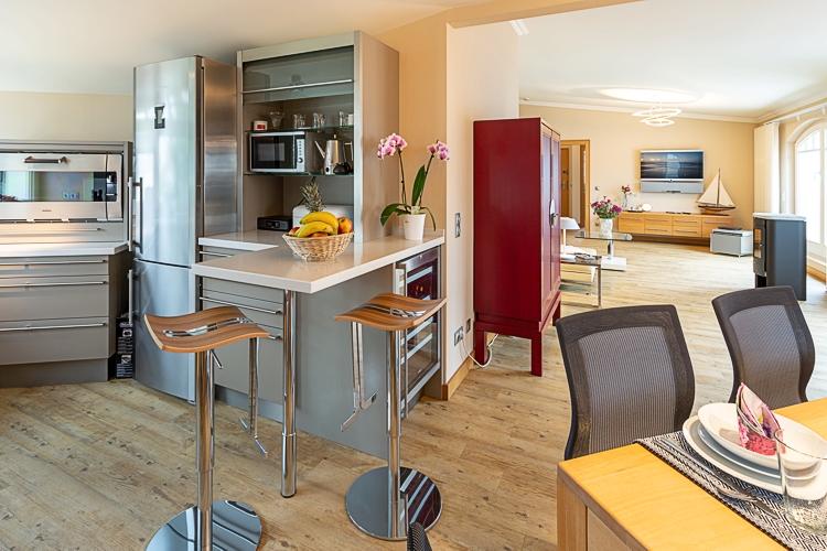 Villa Gudrun - Penthouse - offene Küche
