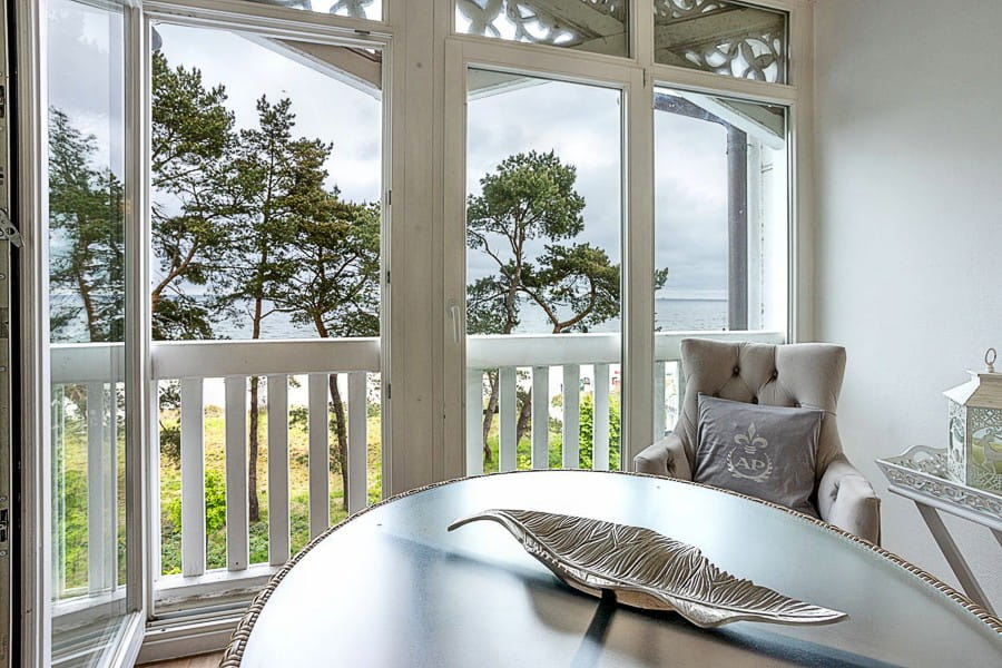 Villa Aegir Appartement 9 - Meerblick vom Essplatz aus