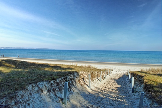 Villa Aegir - Strandabgang vor dem Haus