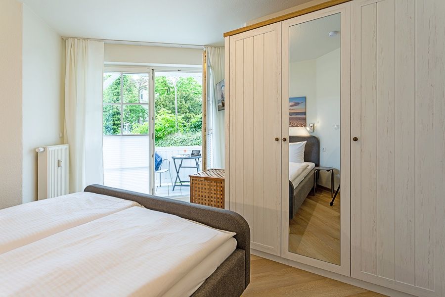 App. Wellenreiter - Schlafzimmer mit Balkonausgang