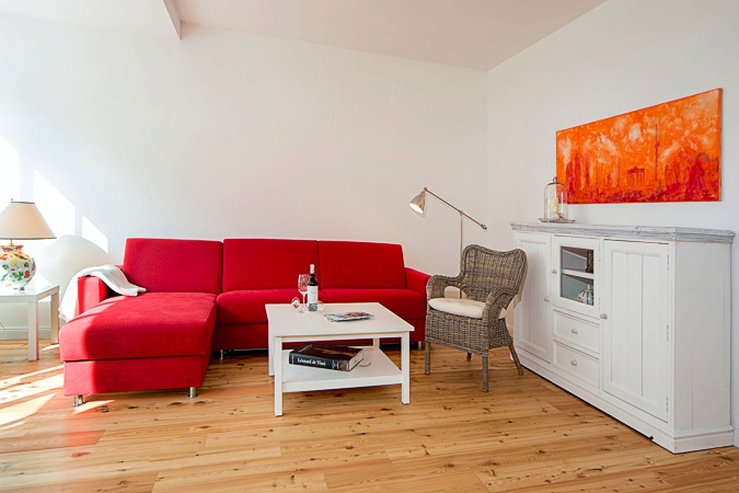 Villa Fabiola - Appartement 1 - gemtliche Sitzecke im Wohnraum