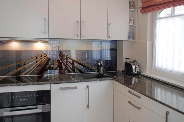 Küche im Appartement 'Strandgut' in der Villa ''Gudrun'' Binz